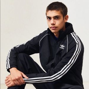 ADIDAS Black & White Windbreaker